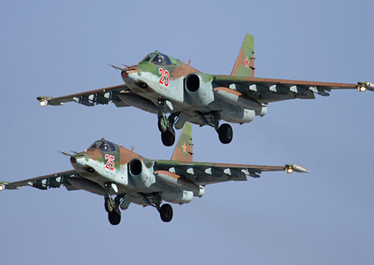 Штурмовик Су-25 потерпел крушение в Щербиновском районе Кубани