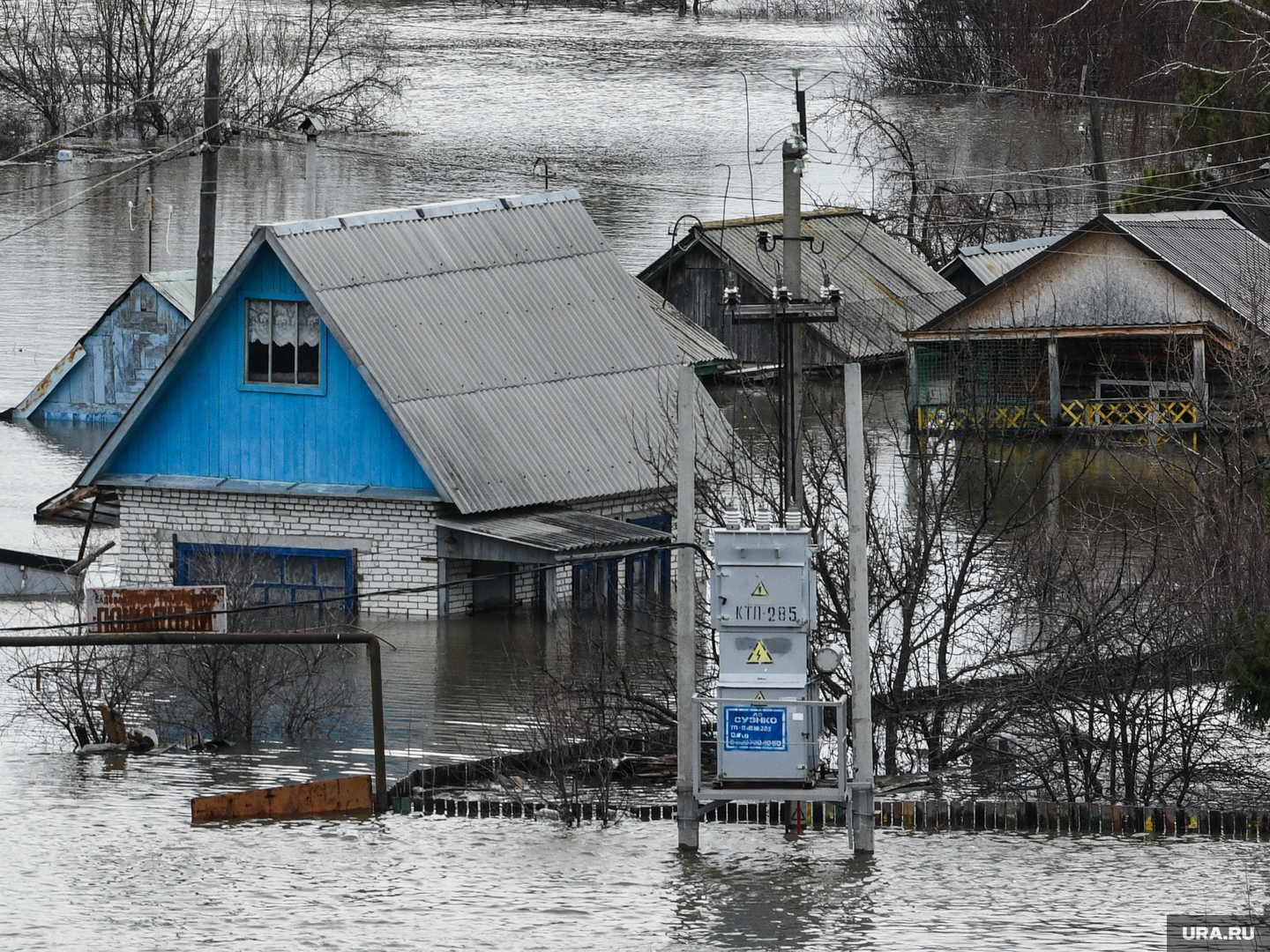Паводок в Кургане 2024: затопленные микрорайоны и СНТ города - карта