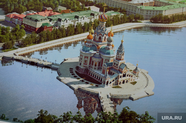 В свердловское Министерство природы поступила заявка на сооружение острова под храм