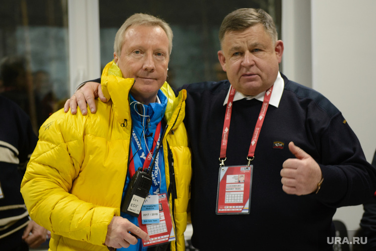 «Можете так и написать: Вальтер Хофер [слева от Алексея Чеканова] хочет, чтобы и в следующем году Кубок мира вновь прошел в Нижнем Тагиле»
