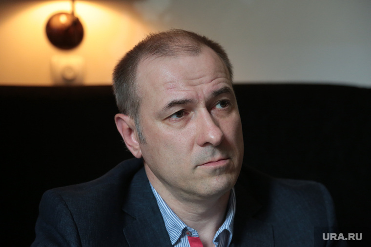 Предприниматель Константин Окунев во время интервью. Пермь  , Окунев Константин