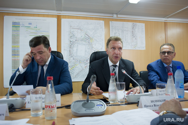 Губернатор Куйвашев сопровождает Шувалова даже во время дальней поездки в Краснотурьинск