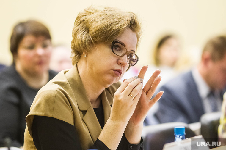 Елена Уляшева говорила об изменениях в порядке управления муниципальным имуществом под пристальным взглядом Ларисы Теплоуховой