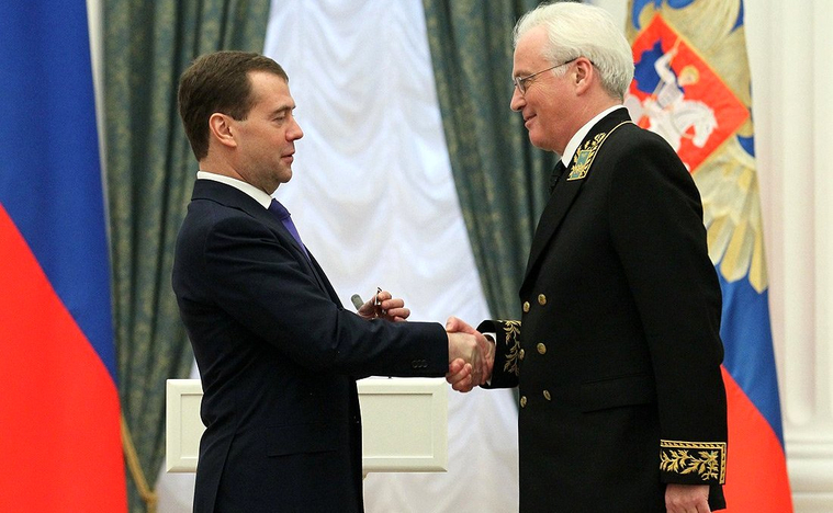 Постоянный постпред при ООН Виталий Чуркин был награжден орденом «За заслуги перед Отечеством» IV степени