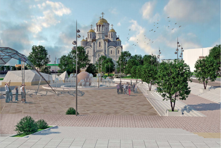 Фонд Святой Екатерины ставит цель не только построить храм, но и создать новую общественную зону (проект «АПМ-1»)