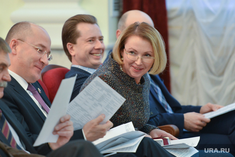 Ирину Гехт, Владимира Бурматова и Олега Цепкина (справа налево) традиционно называют кандидатами в губернаторы Челябинской области