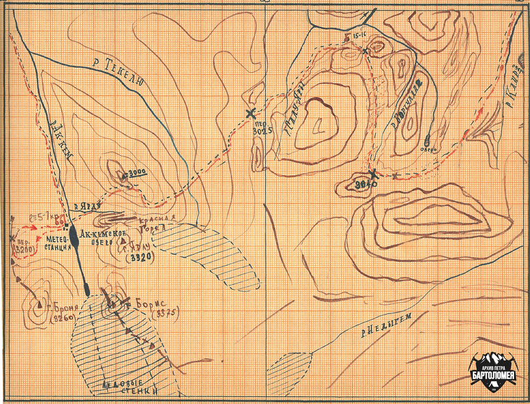 Крок маршрута по Алтаю, который нарисовал Коля Тибо-Бриньоль