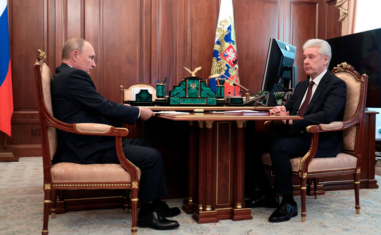 Празднование Дня Москвы президент начал со встречи с Сергеем Собяниным