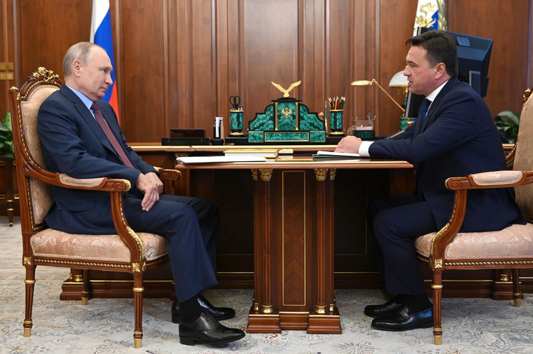 Владимир Путин встречается с Андреем Воробьевым в третий раз менее, чем за полтора года