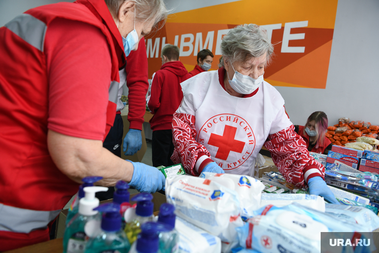 В России собирают гуманитарную помощь для беженцев из Донбасса