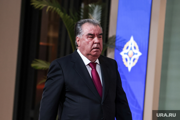 Приехать в Москву глава Таджикистана Эмомали Рахмон не смог, но присоединился к коллегами по ВКС