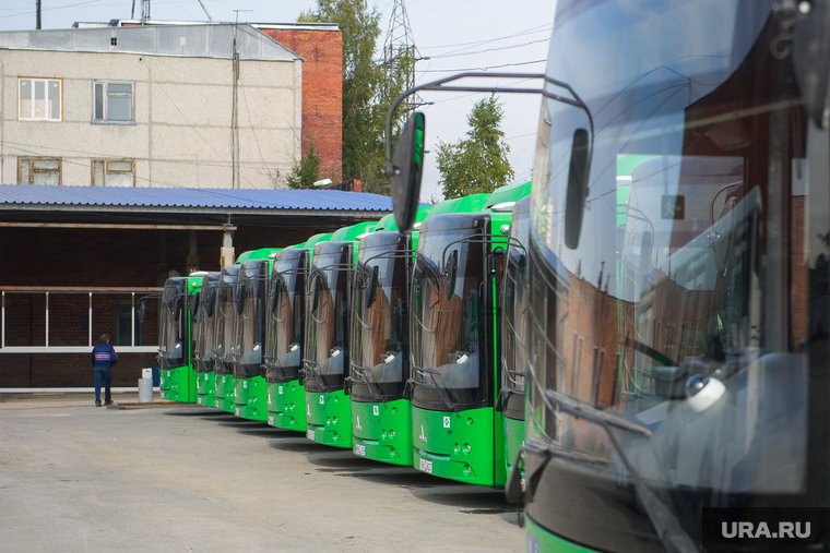 Белорусские автобусы МАЗ работают на маршрутах в ряде регионов РФ. На фото — автобусный парк в Екатеринбурге