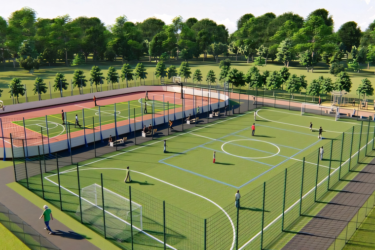 В парке на Старой Сортировке появятся два футбольных поля