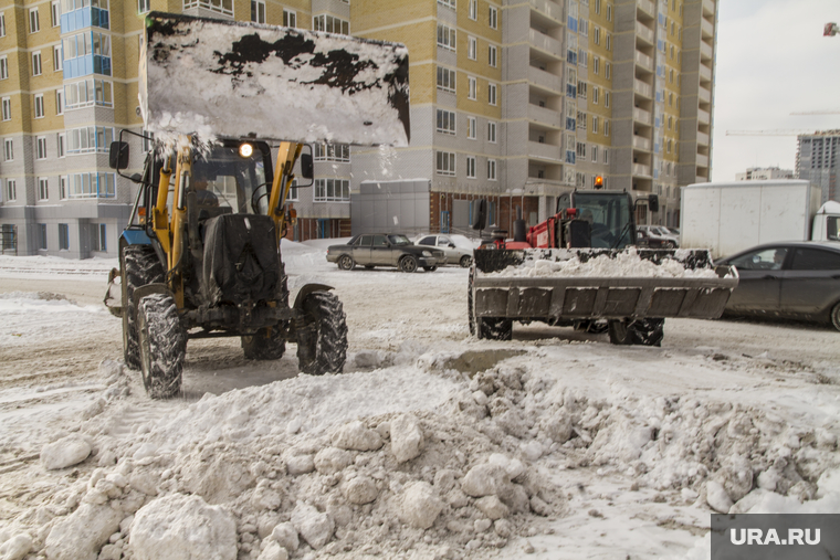 Зимние неубранные дороги (реинкарнация). Екатеринбург, бульдозер, уборка снега, грязный снег