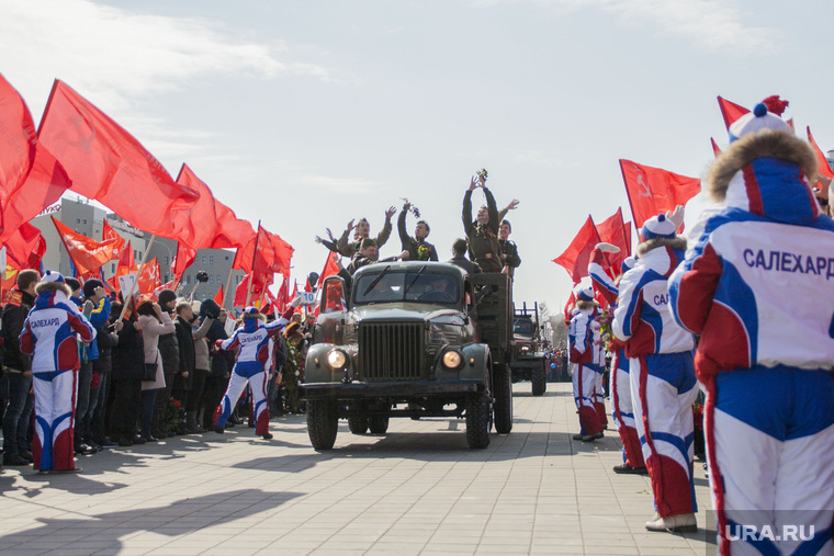 День Победы, Салехард, 70 лет победе, 9 мая, парад