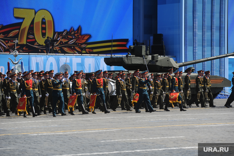 Генеральная репетиция парада на Красной площади. Москва, армата, 70 лет победе