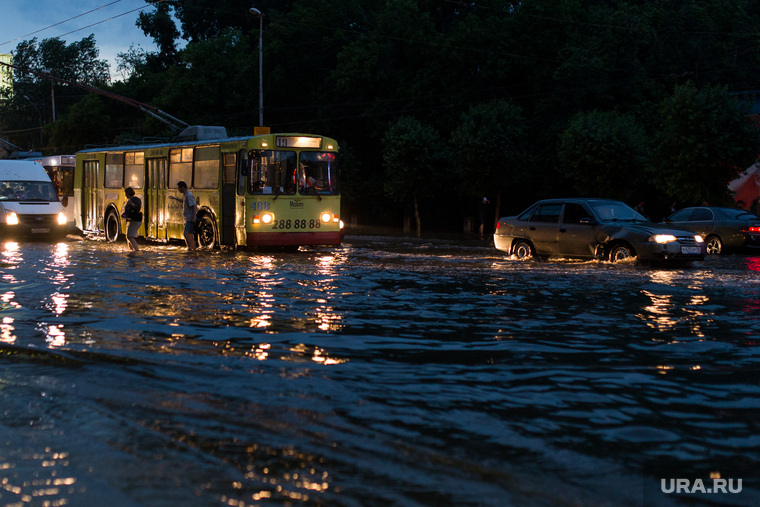 Последствия ливня г. Екатеринбург, наводнение, потоп