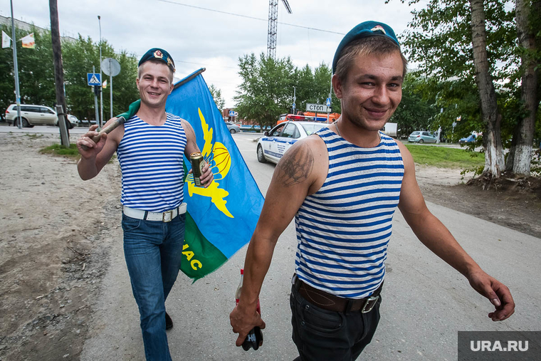 День ВДВ - 2014. Тюмень, десантники вдв