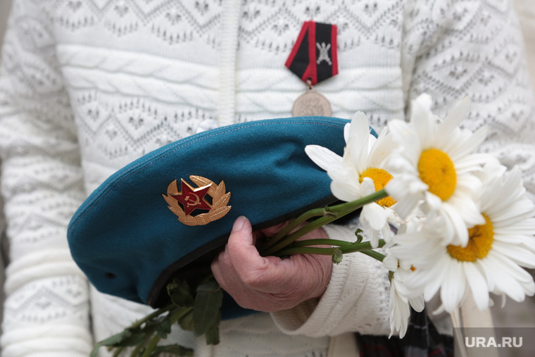 День ВДВ в Перми, праздник, вдв, ромашки, память героям, цветы, голубой берет