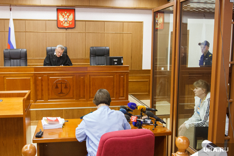 Первое заседание суда по делу об убийстве соучередителя ресторана «СССР». Екатеринбург, зал судебного заседания