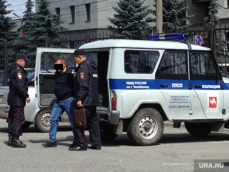 Полиция. Задержанный. Челябинск.