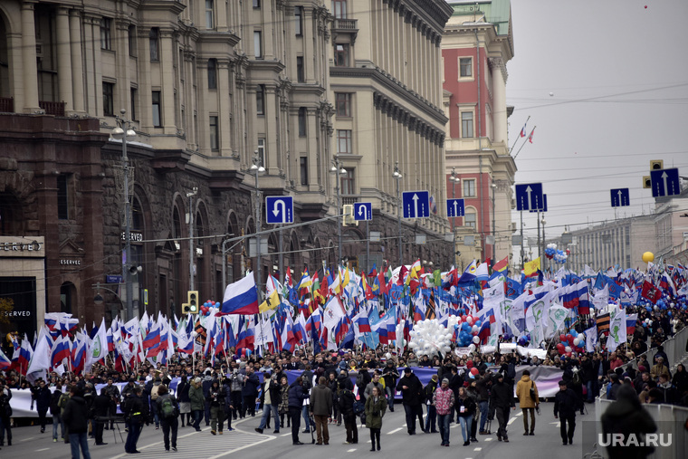 Митинг и шествие в день "Народного единства". Москва, шествие в день народного единства