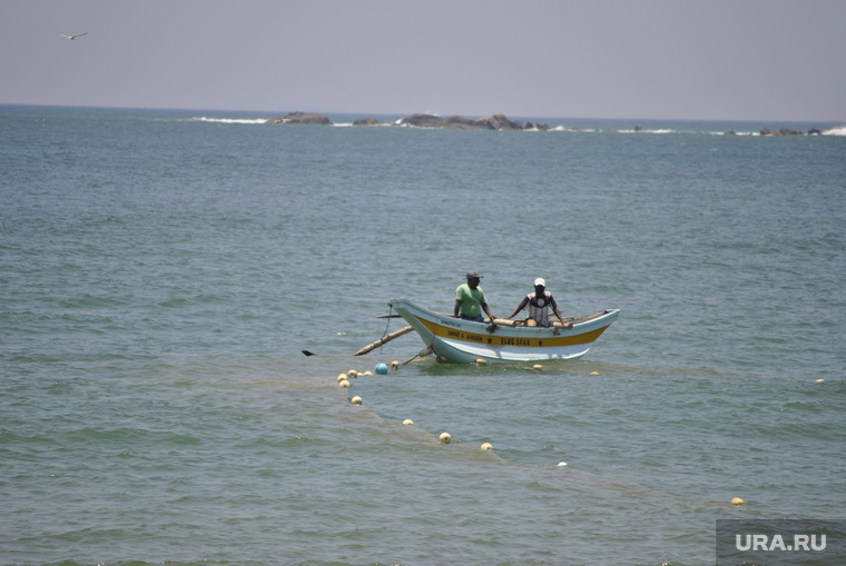 Шри-Ланка, лодка, море, рыбаки