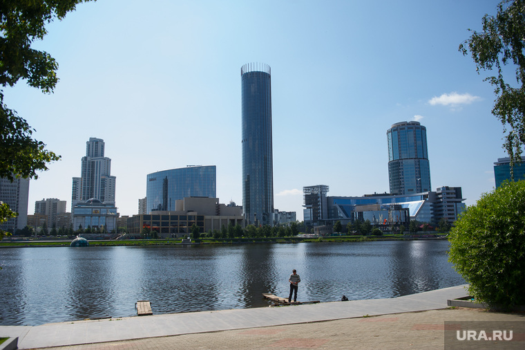 Клипарт. Екатеринбург, городской пруд, екатеринбург-сити