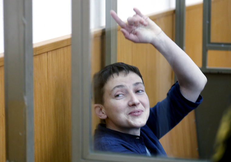 Надежда Савченко в день вынесения приговора