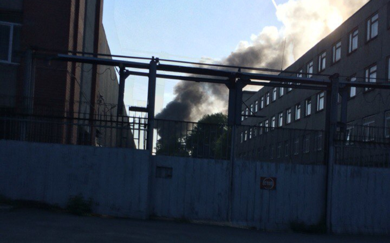 Дым виден из разных точек города