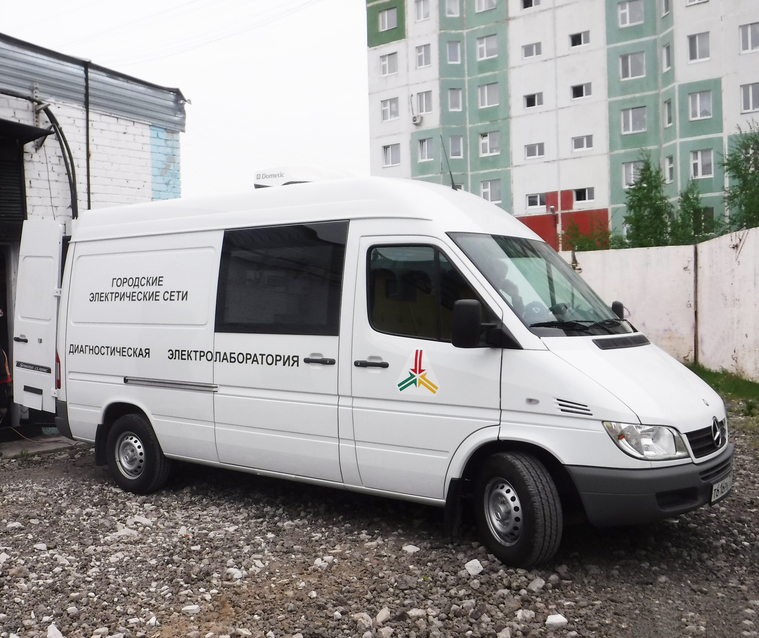 Диагностический комплекс смонтирован на базе фургона Mercedes-Benz Sprinter