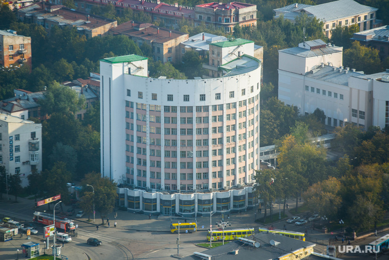 Клипарт. Екатеринбург, гостиница исеть, вид сверху