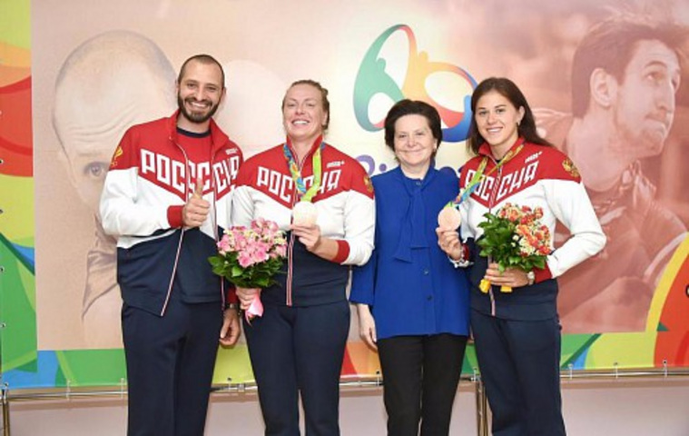 Наталья Комарова встретилась с олимпийцами
