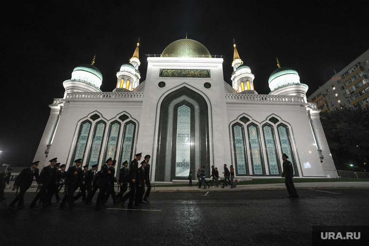 Курбан-байрам в Соборной мечети. Москва, мечеть