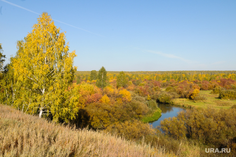 Золотая осень. Бабье лето. Челябинск., миасс, золотая осень, река кама