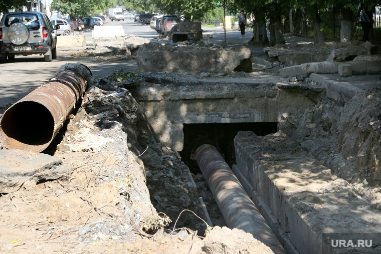 Замена труб на участках дорог
Курган, замена труб