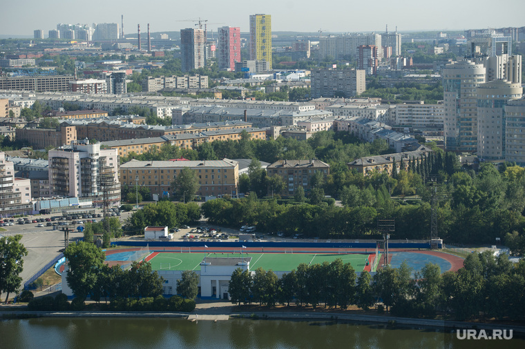 Виды Екатеринбурга, городской пейзаж, стадион динамо