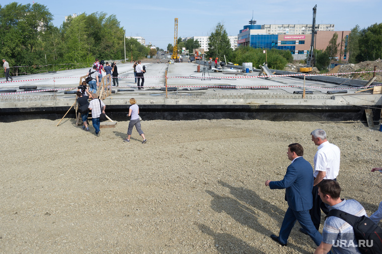 Строительство моста через реку Тагил. 2016 год