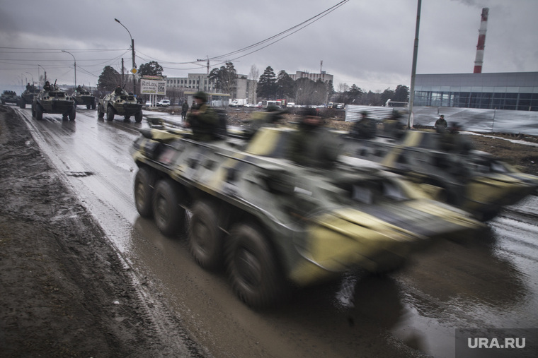 Репетиция парада Победы. Екатеринбург, военная техника, танки в городе