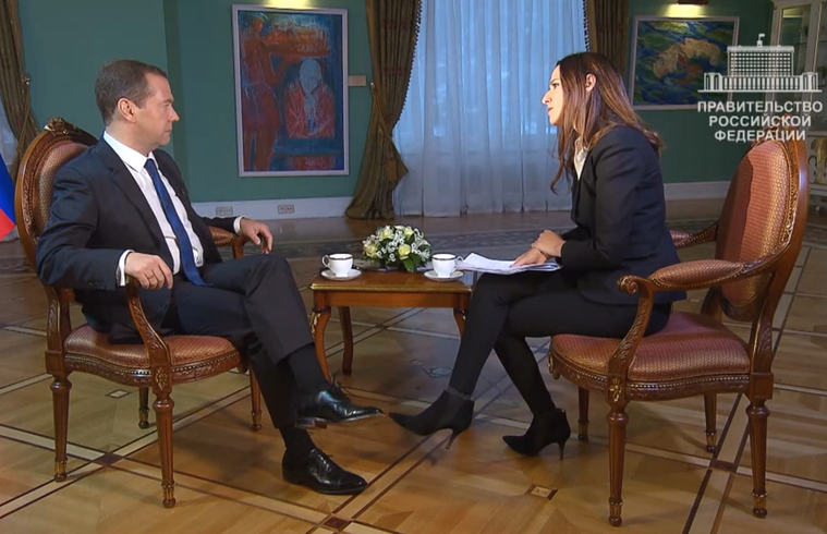 Медведев дал интервью израильскому телеканалу