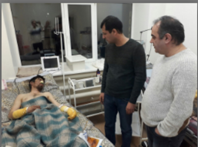 Представители министерства труда Таджикистана побывали в больнице у пострадавших