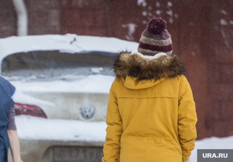 Снег. Ханты-Мансийск, уборщица, зима, прогулка с собакой