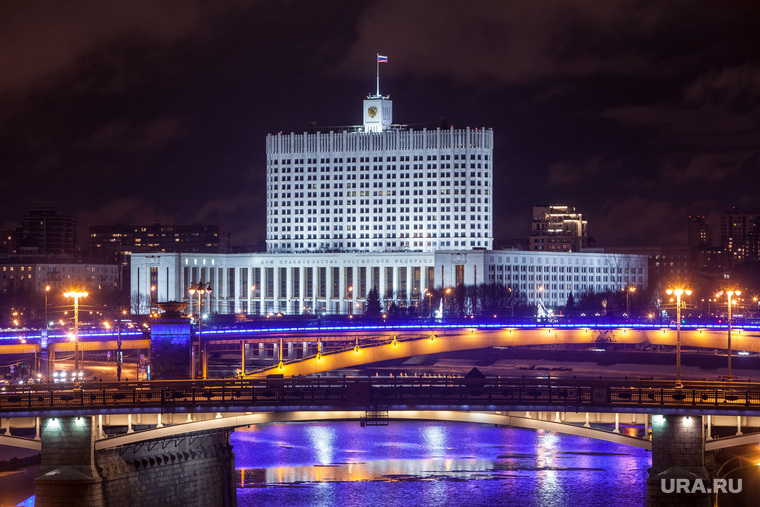 Москва, разное., белый дом, вечерний город, здание правительства рф, мосты, город москва, москва-река, Дом Правительства Российской Федерации
