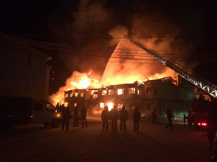 В Пангодах сгорел жилой дом