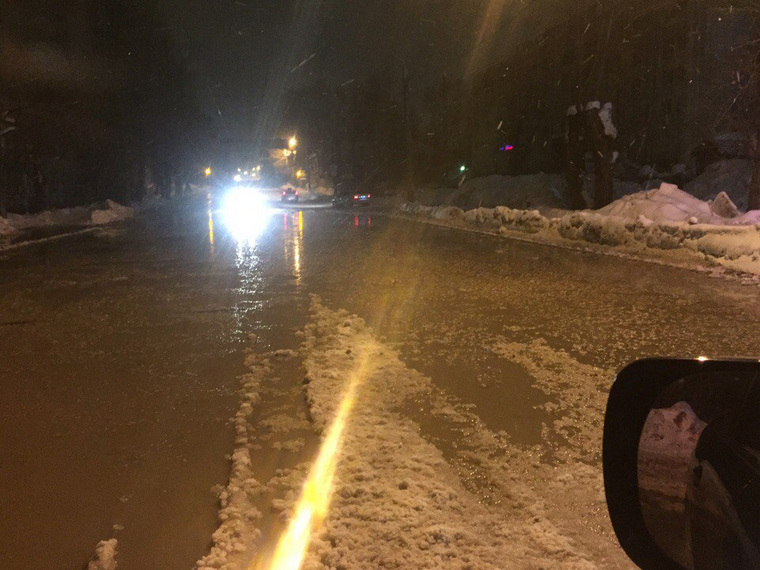 На улицах Перми очередной потоп