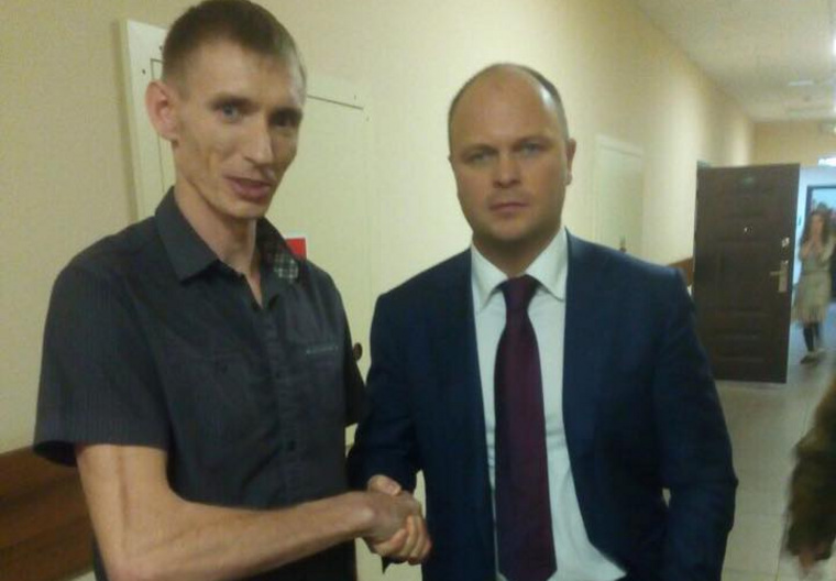 Андрей Мясников и председатель комиссии ОП Антон Цветков