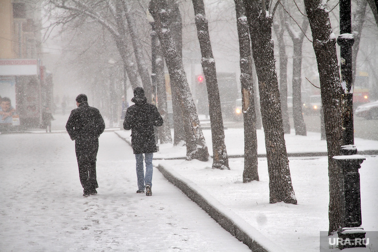 Снегопад. Екатеринбург, снегопад, зима