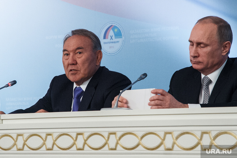Путин и Назарбаев. Саммит Россия - Казахстан в доме Севастьянова. Екатеринбург, назарбаев нурсултан, саммит россия - казахстан