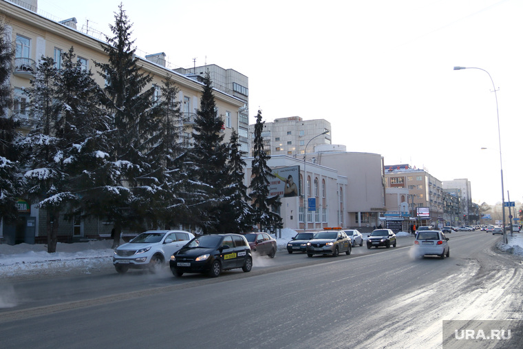 Зимний Курган., зима, улица гоголя