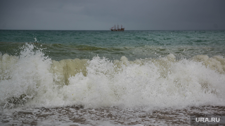 Клипарт. Коктебель, море, крым, прибой, природа крыма, волна, шторм
